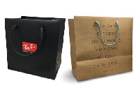 Bolsas de papel de lujo personalizadas con asas de cordn