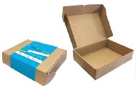 Standard e-commerce boxes with custom sashes